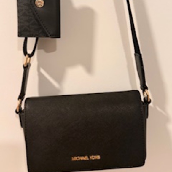 Michael Kors (Black, Small Crossbody bag with a wallet attached) - Picture 1 of 2